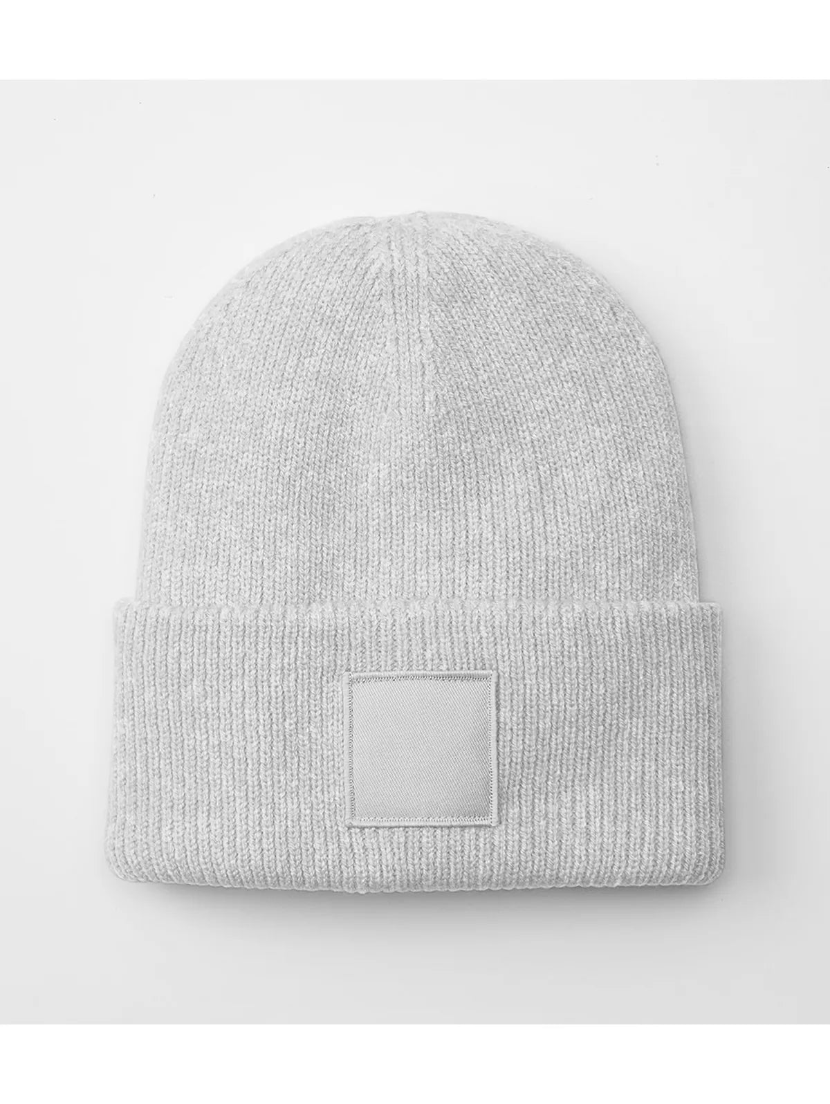 Deep Cuffed Tonal Patch Beanie
