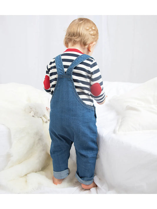 Baby Rocks Denim Dungarees - Tryckeribolaget