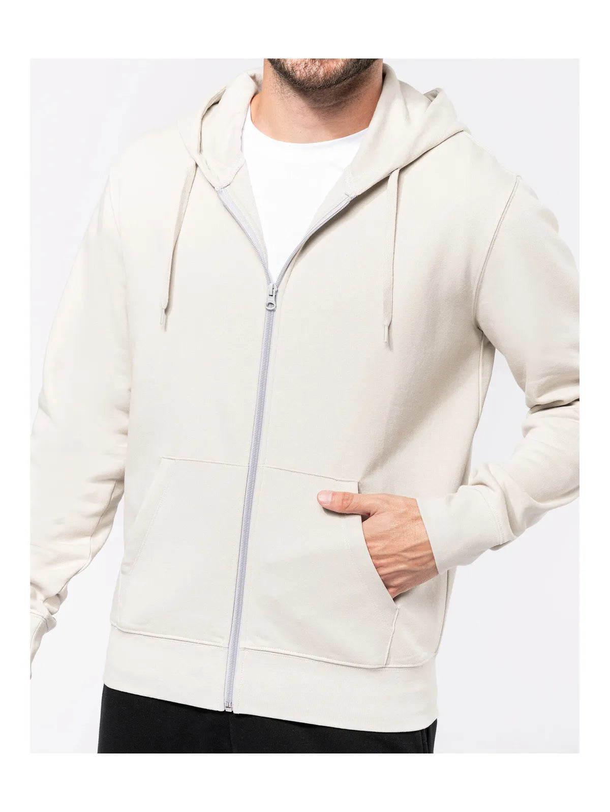 Men's Eco-Friendly Zip-Through Hoodie
