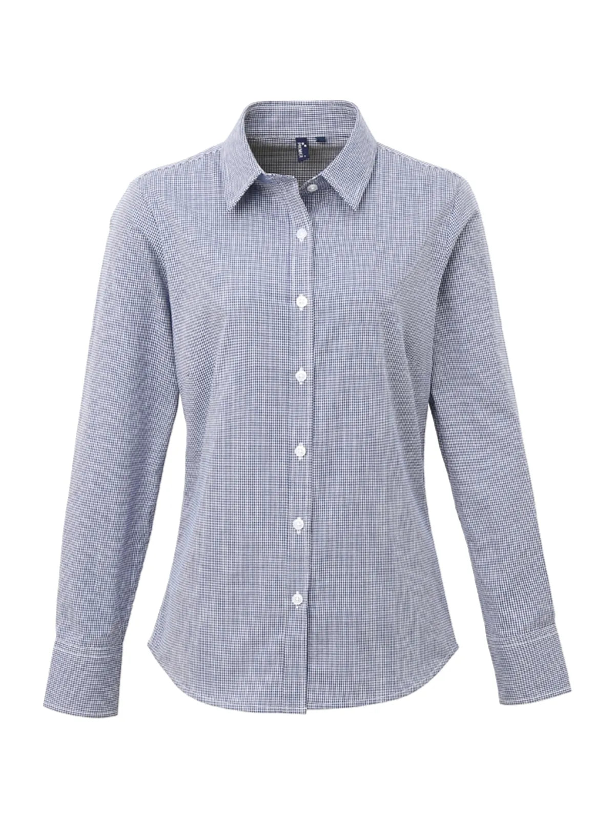 Women's Microcheck (Gingham) LS Cotton Shirt