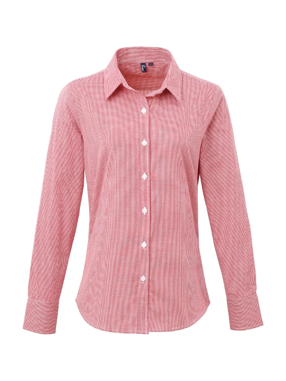 Women's Microcheck (Gingham) LS Cotton Shirt