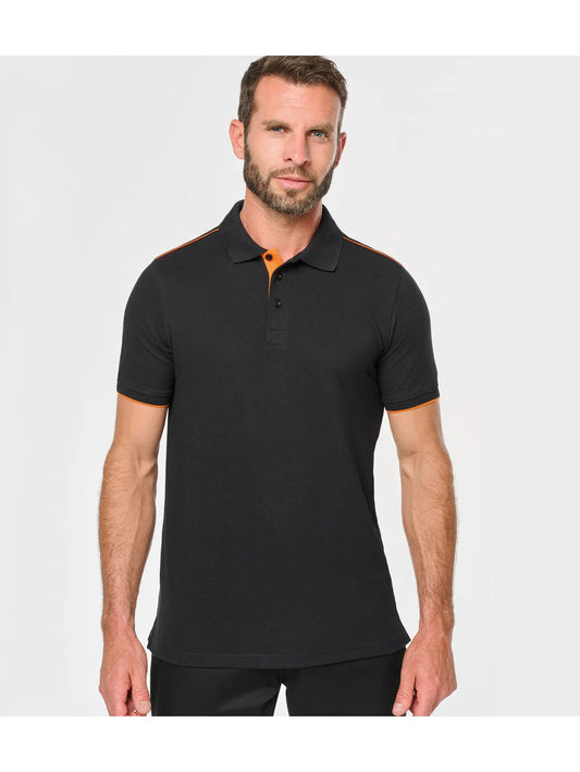 Men's Short-Sleeved Contrasting Day To Day Polo - Tryckeribolaget