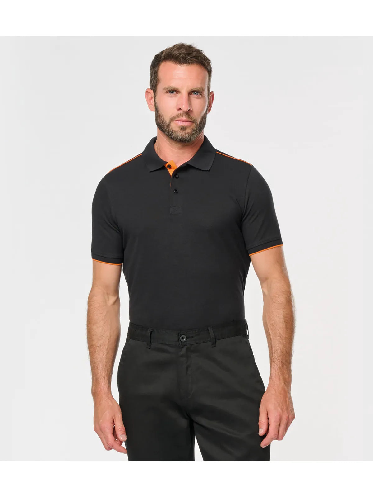 Men's Short-Sleeved Contrasting Day To Day Polo