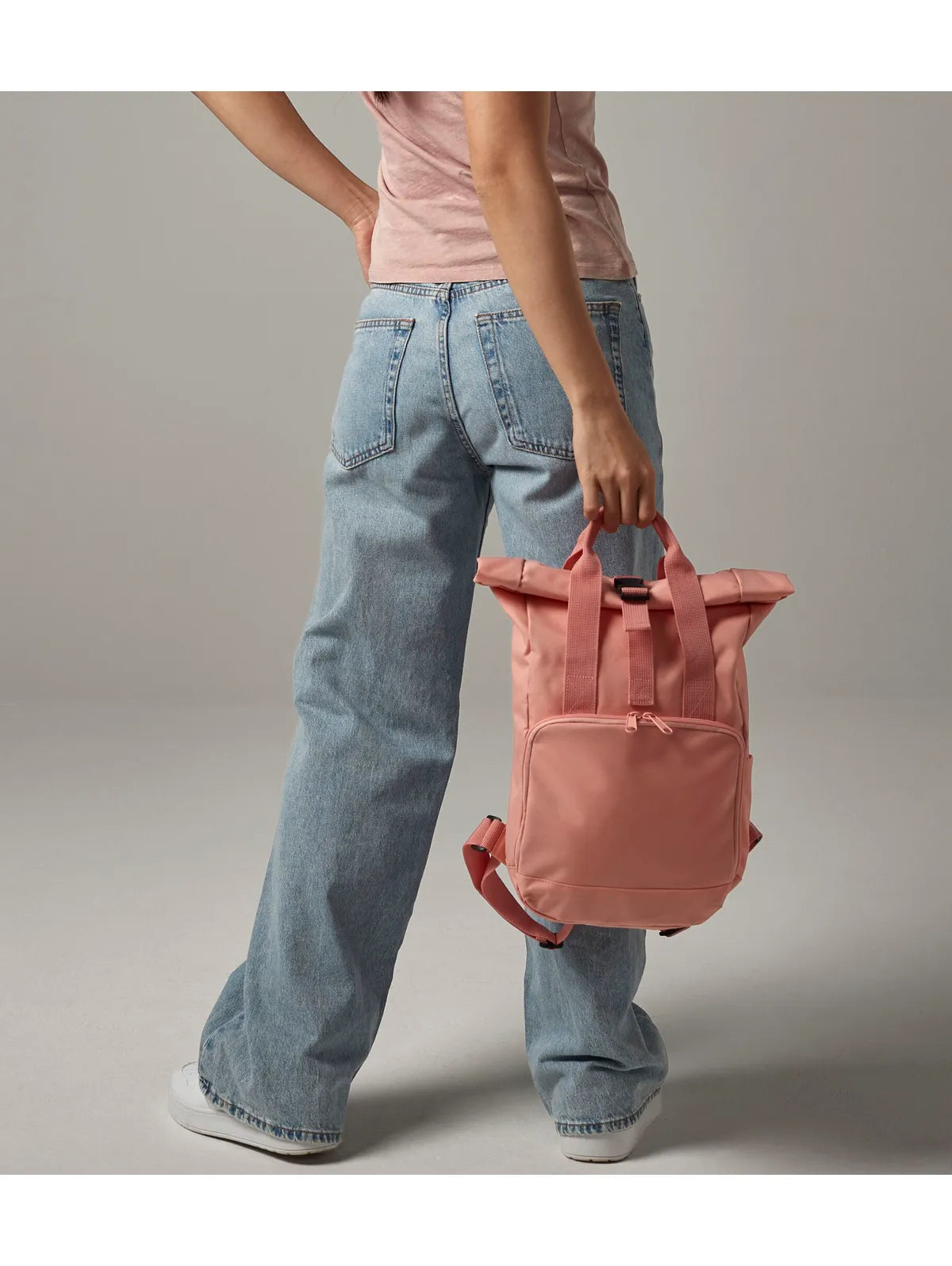Recycled Mini Twin Handle Roll-Top Backpack