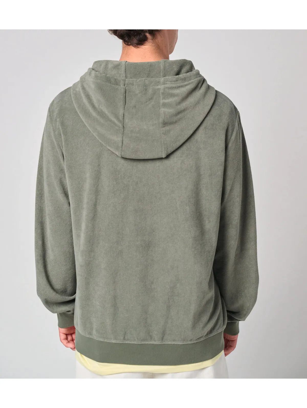 Eco-Friendly Men's Terry Towel Full Zip Hoodie