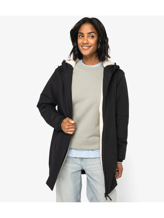 Eco-Friendly Unisex Sherpa-Lined Waterproof Jacket - Tryckeribolaget