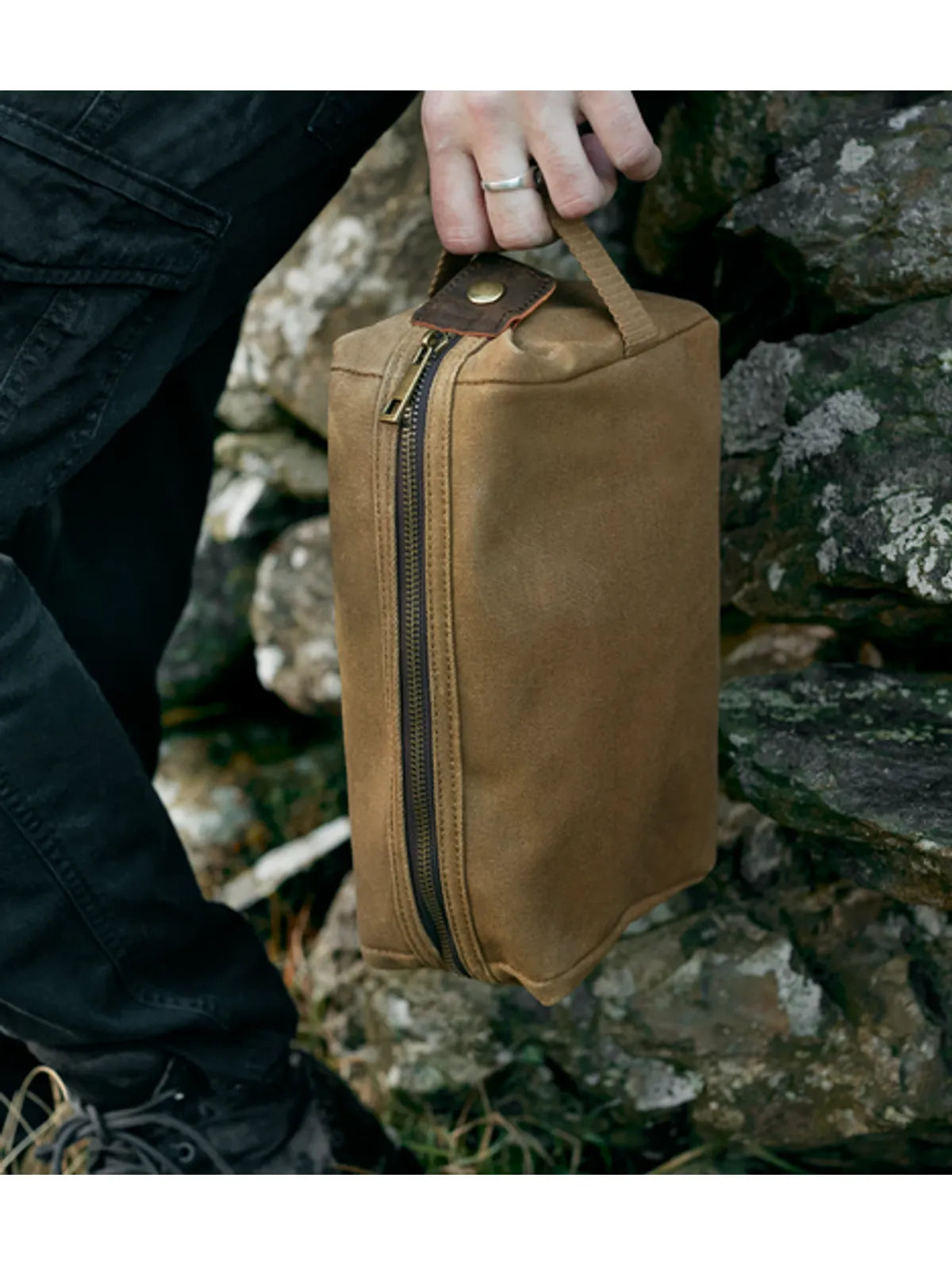 Heritage Waxed Canvas Wash Bag
