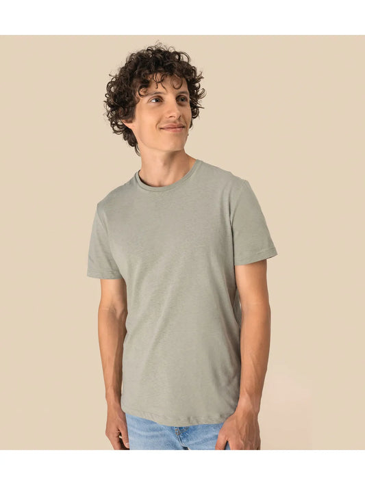 Eco-Friendly Unisex Organic Cotton and Linen T-shirt - Tryckeribolaget