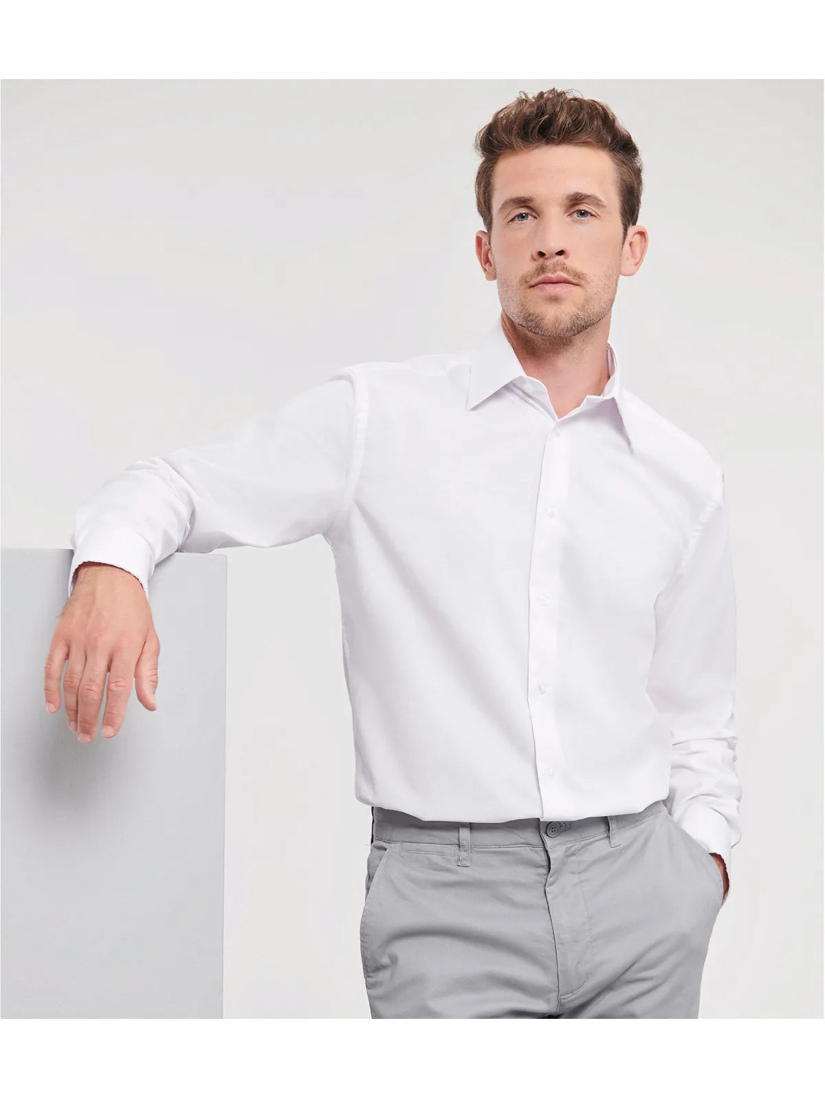Men´s Long Sleeve Easy Care Tailored Oxford Shirt
