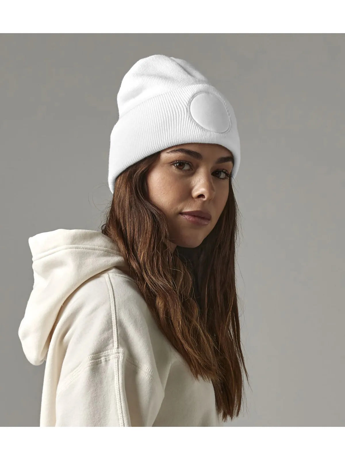 Circular Patch Beanie