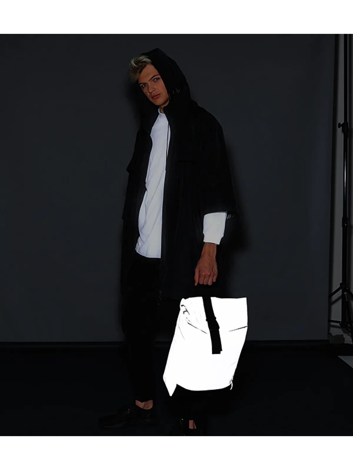Reflective Roll-Top Backpack