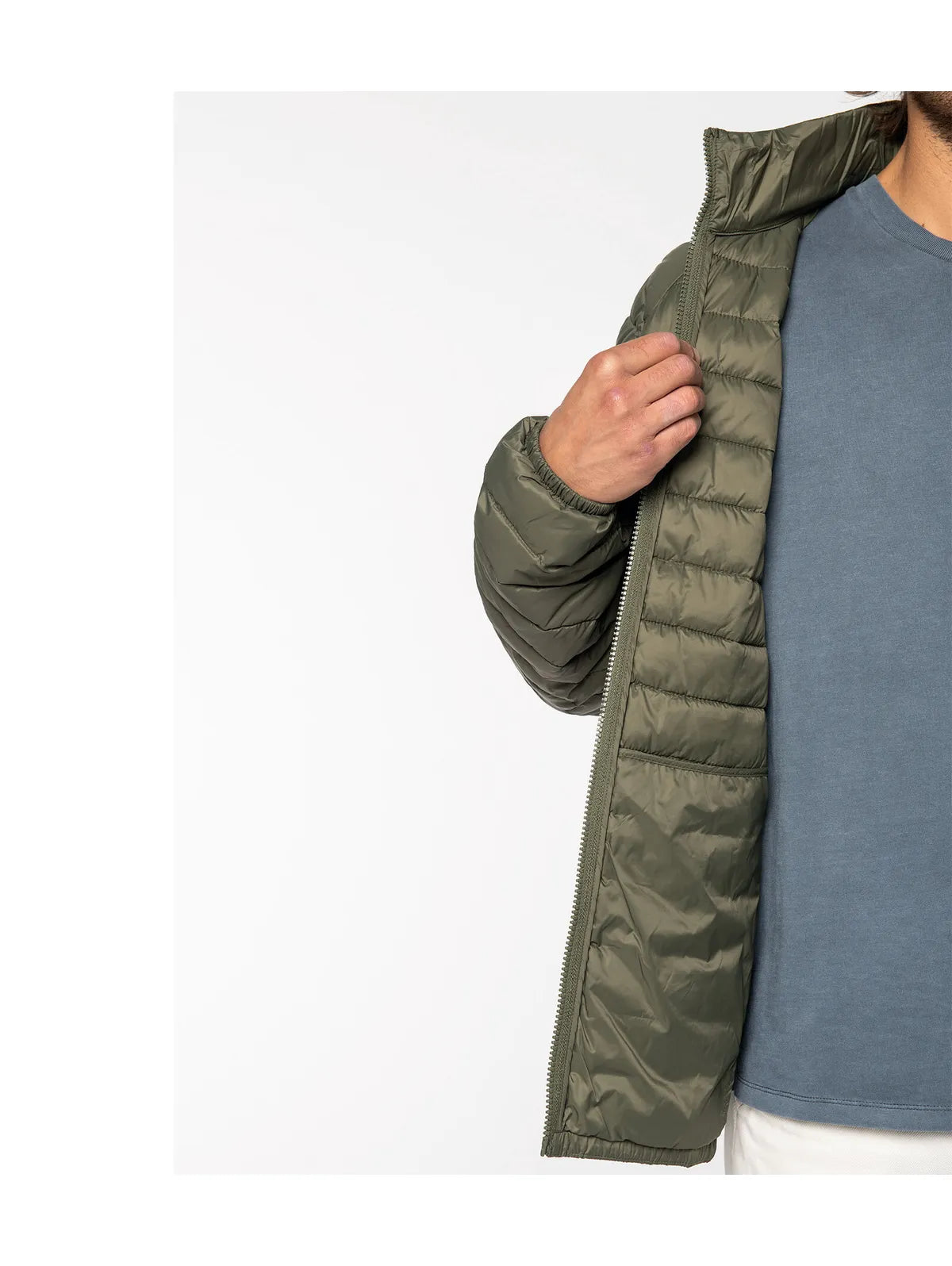Men's lightweight recycled padded jacket