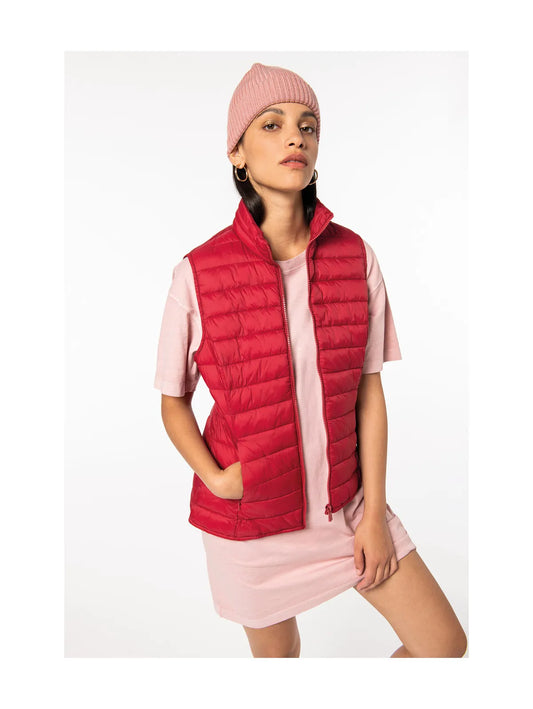 Ladies lightweight recycled padded bodywarmer