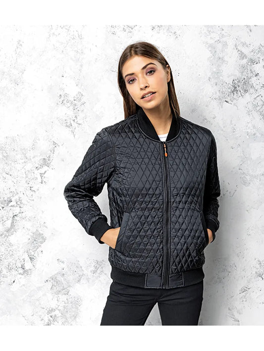 Women's quilted flight jacket