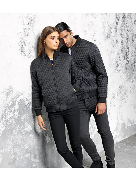 Women's quilted flight jacket