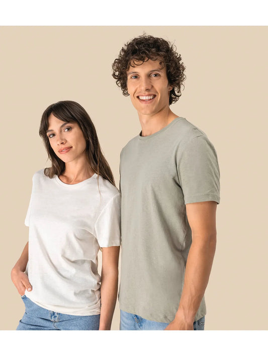 Eco-Friendly Unisex Organic Cotton and Linen T-shirt
